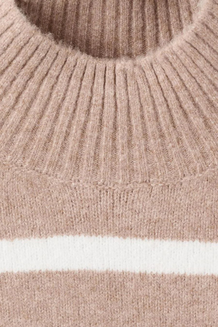 Pull met ronde hals - Beige - Image 5