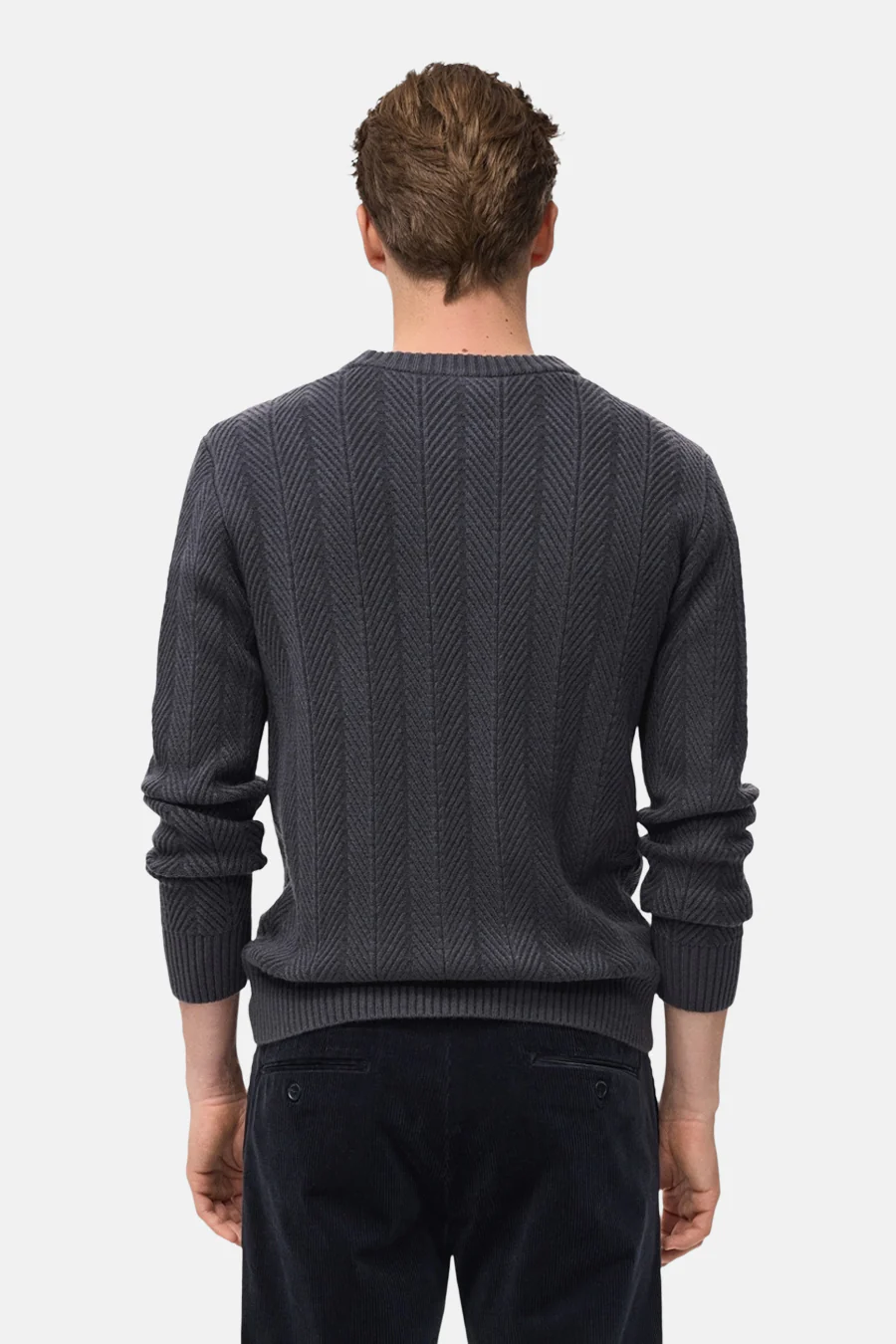 Pull met ronde hals - Grijs - Image 3