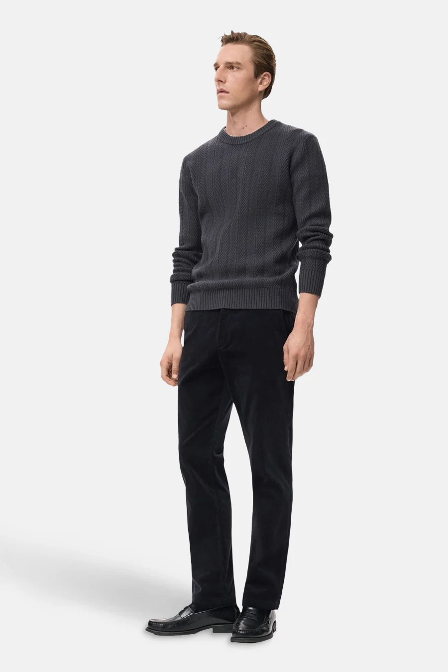 Pull met ronde hals - Grijs - Image 4