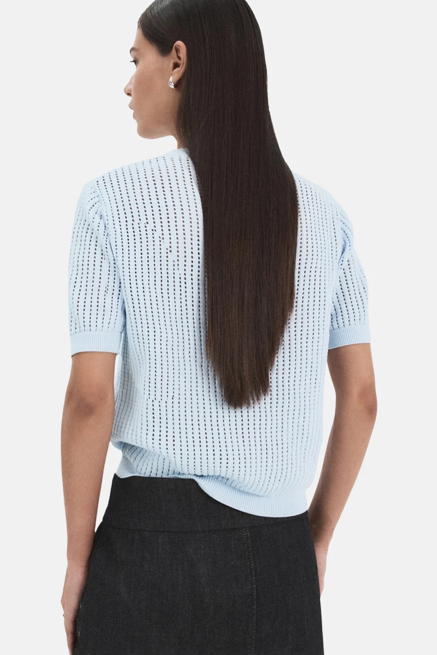 Pull met ronde hals - blauw - Image 3