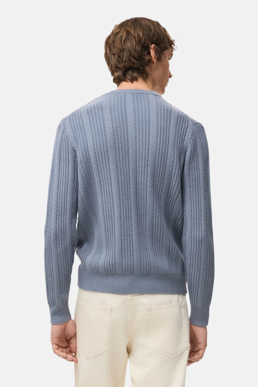 Pull met ronde hals - blauw - Image 3