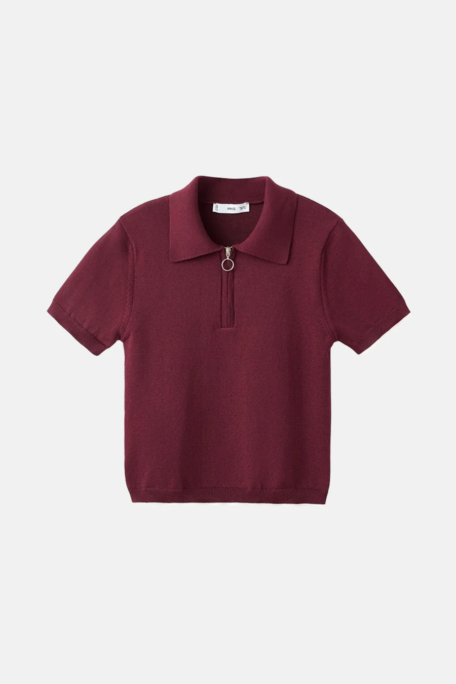 Pull met ronde hals - bordeaux - Image 5