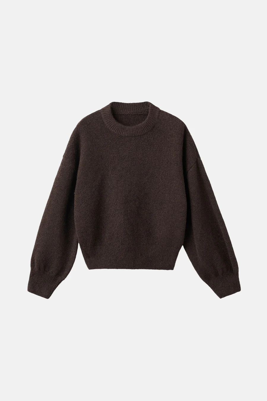 Pull met ronde hals - bruin - Image 5