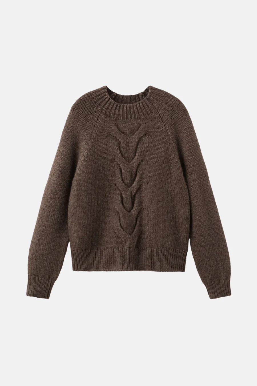 Pull met ronde hals - bruin - Image 6