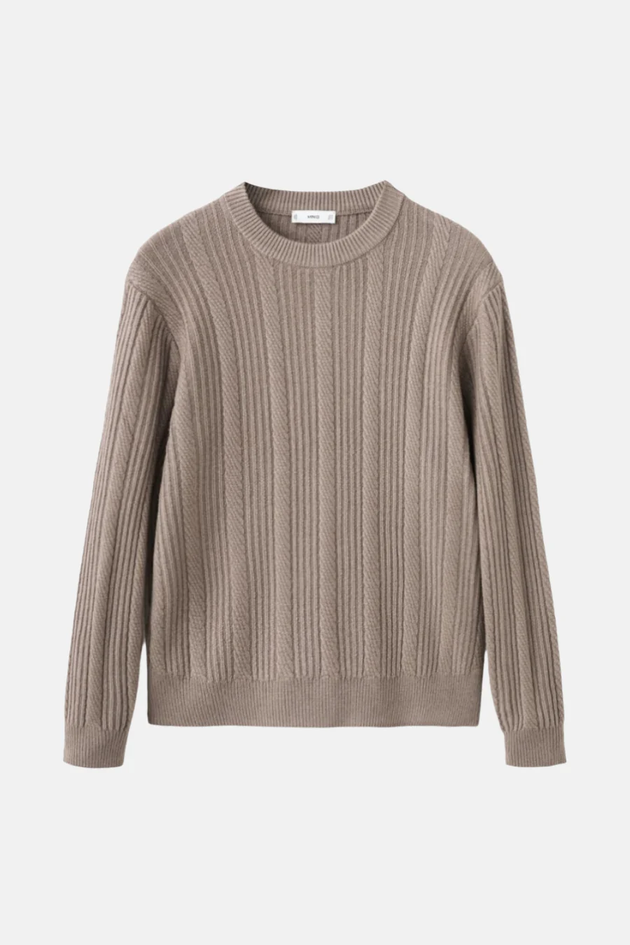 Pull met ronde hals - bruin - Image 5