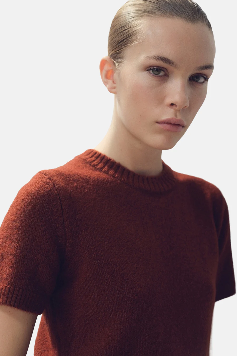 Pull met ronde hals - bruin - Image 4
