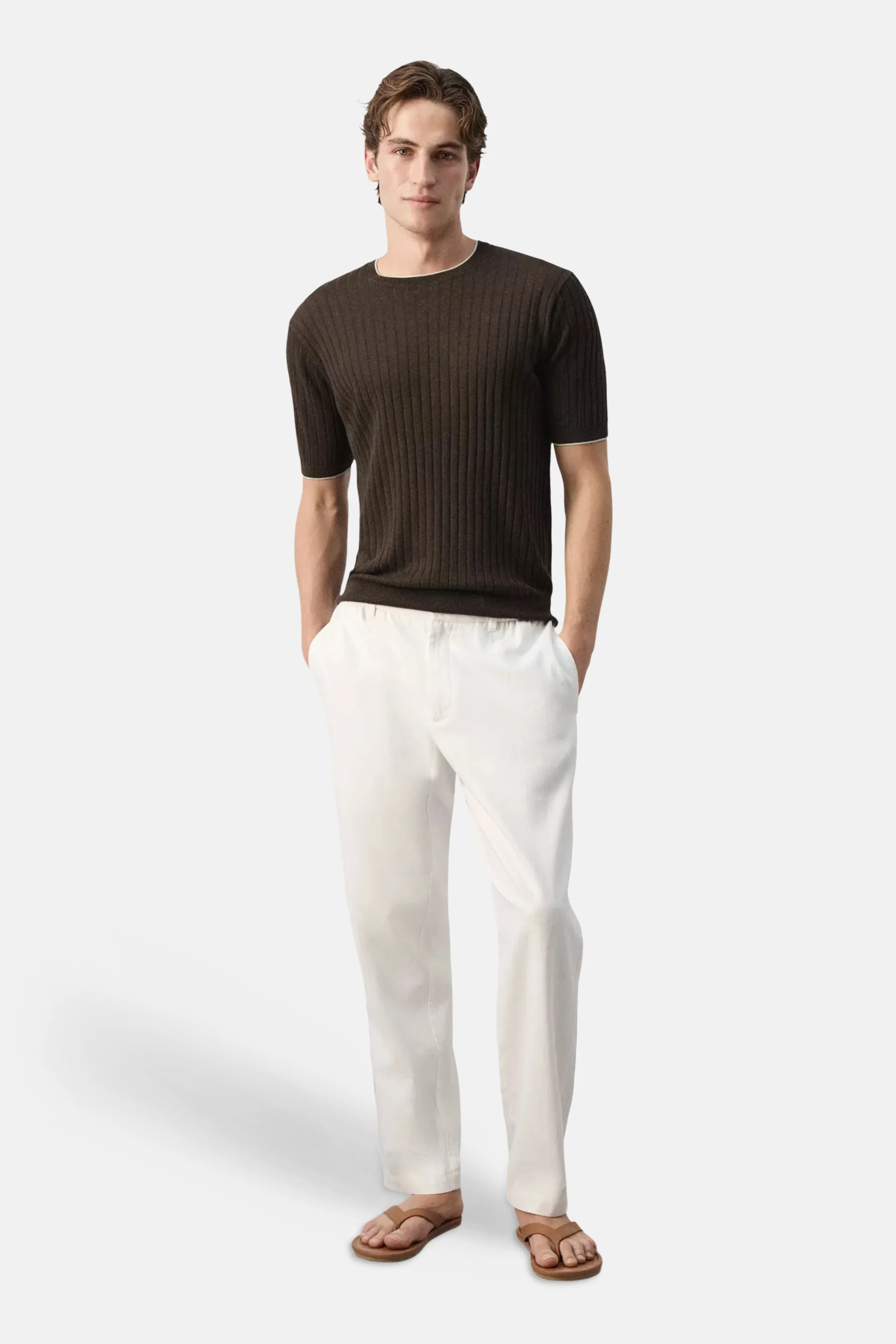 Pull O-hals - bruin - Image 2