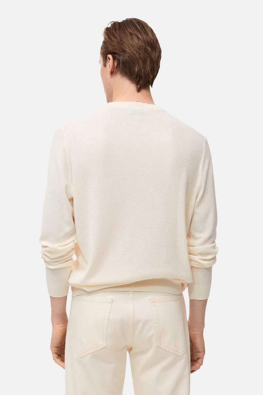 Pull met ronde hals - ecru - Image 3