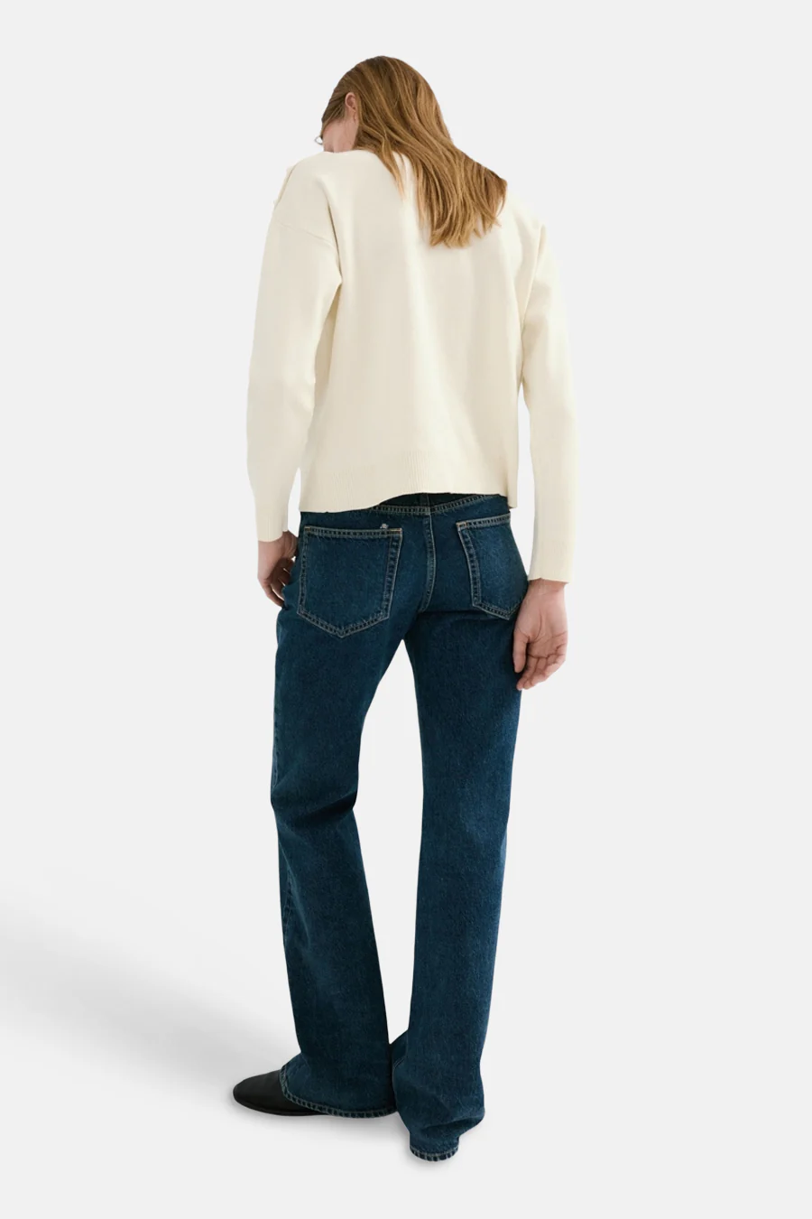 Pull met ronde hals - ecru - Image 3