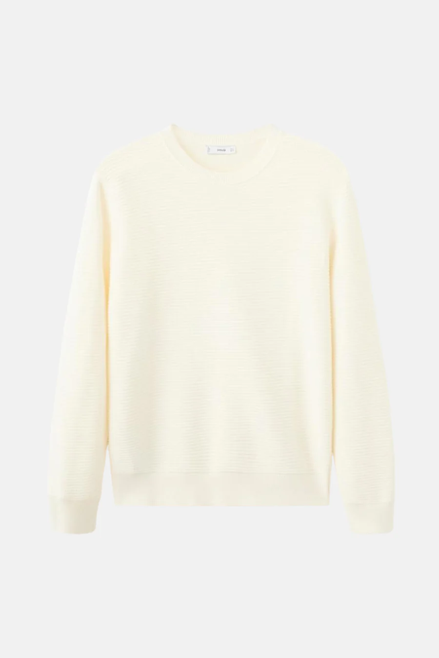 Pull met ronde hals - ecru - Image 5
