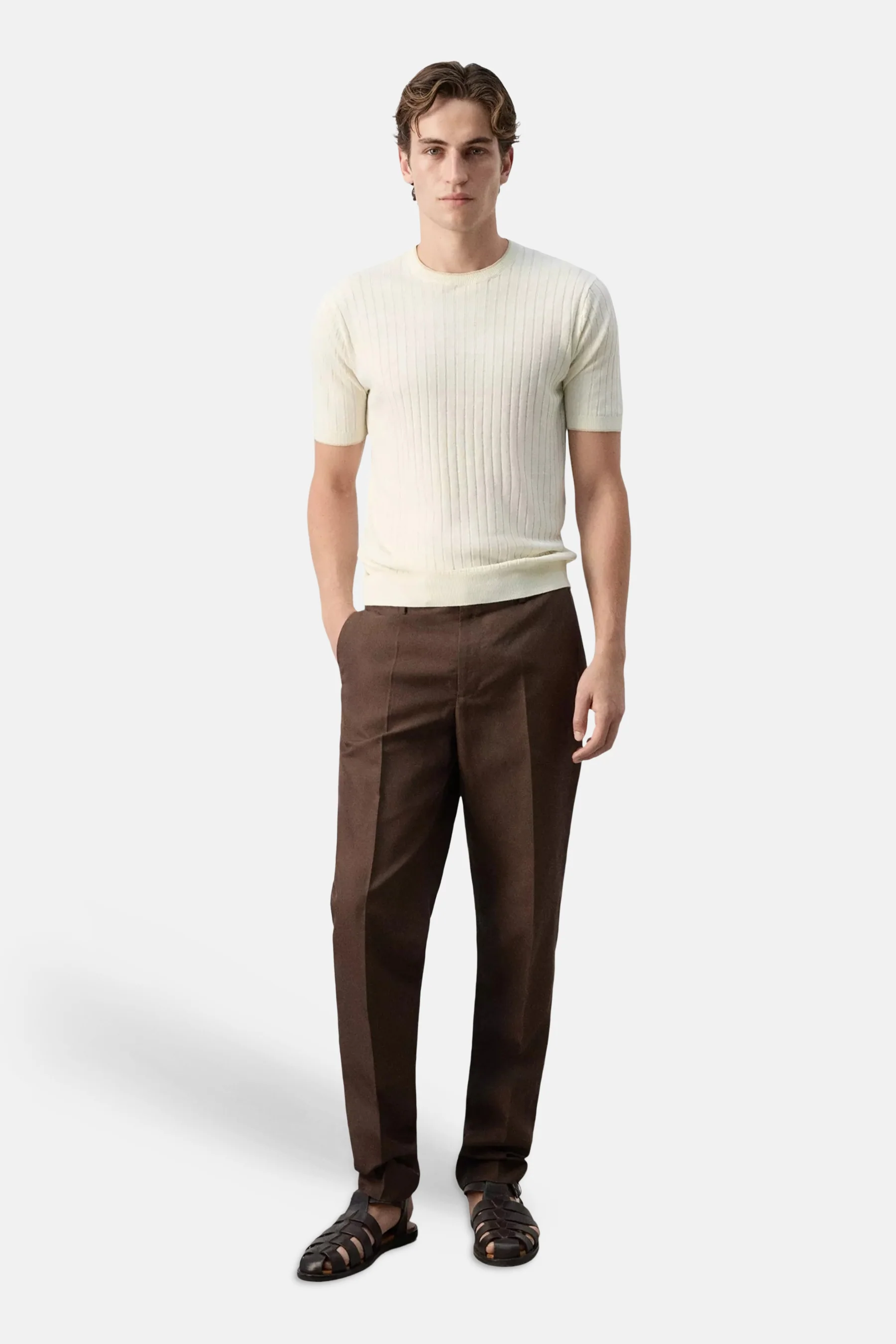 Pull O-hals - ecru - Image 2