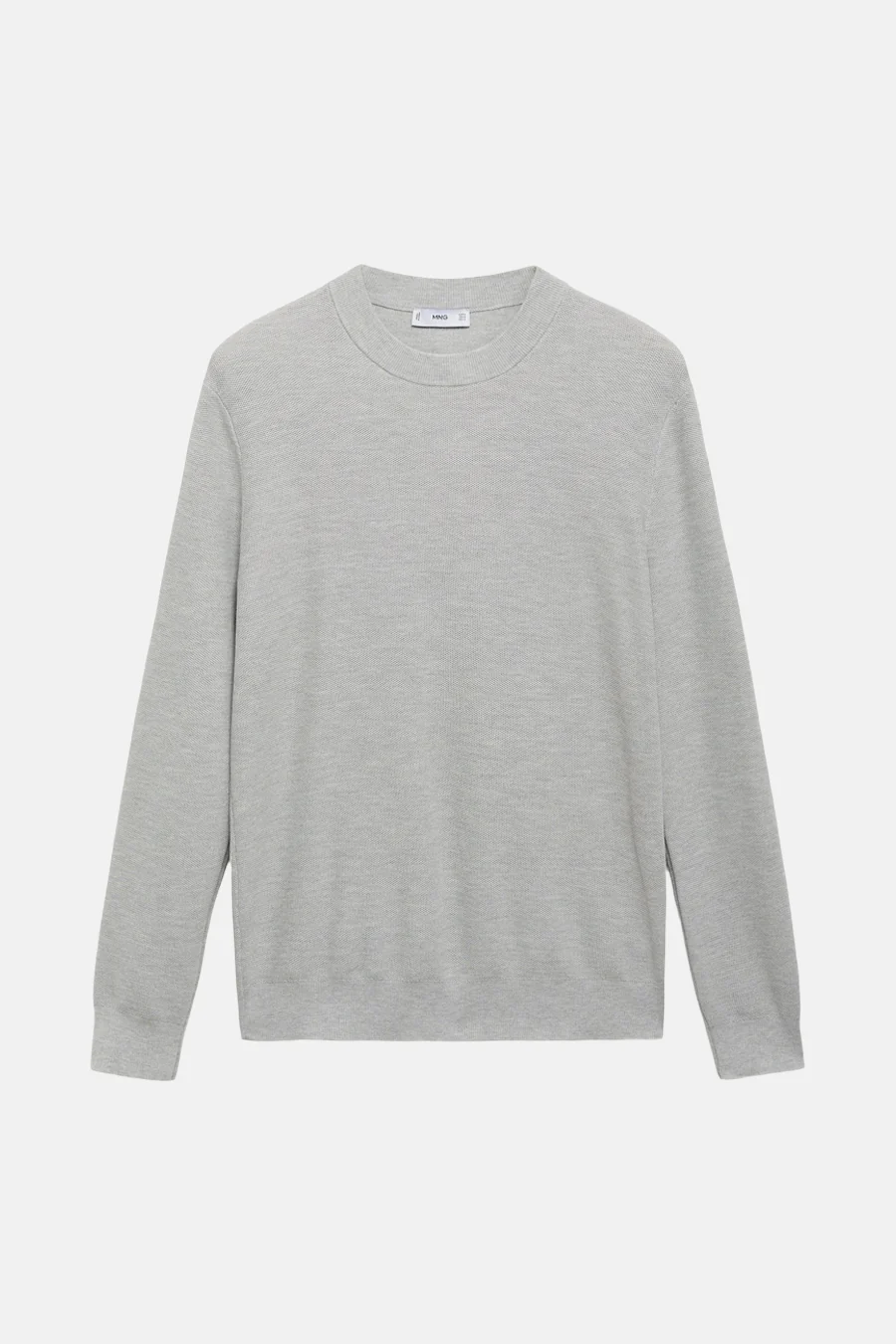 Pull met ronde hals - grijs - Image 6