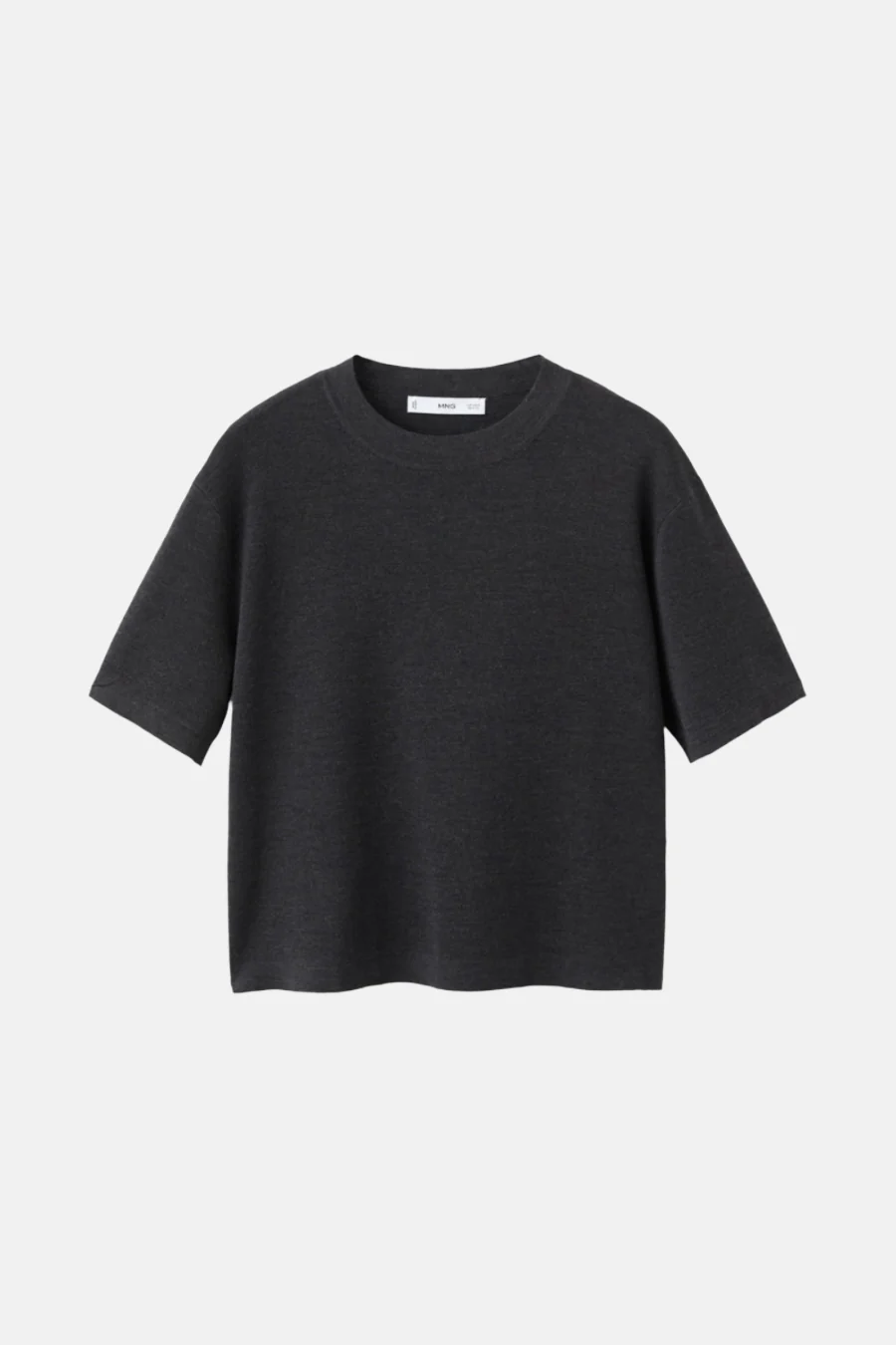 Pull met ronde hals - grijs - Image 5