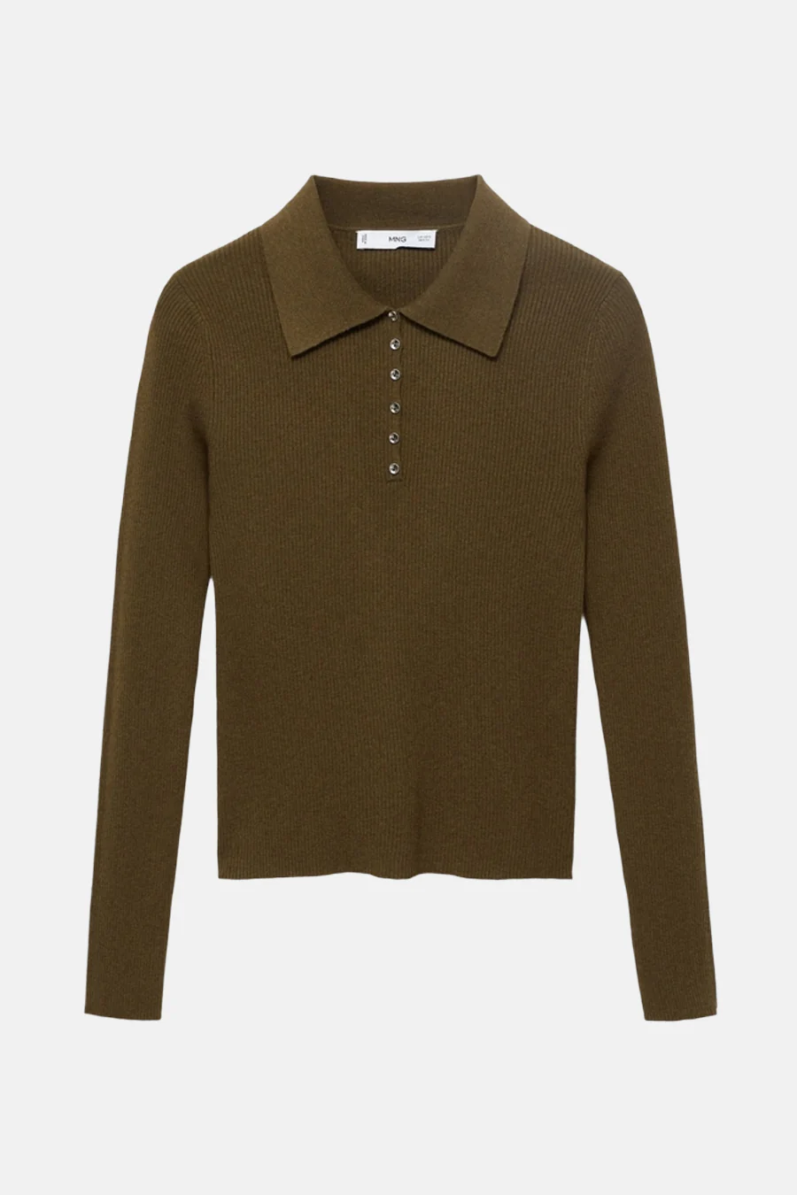 Pull met ronde hals - khaki - Image 6