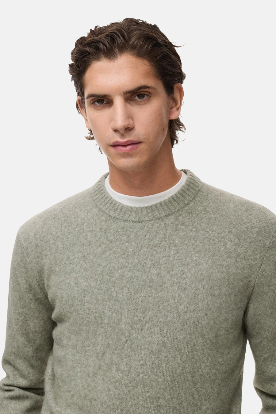Trui met ronde hals groen - MANGO - Image 4