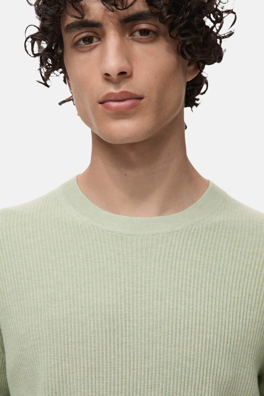 Pull met ronde hals - groen - Image 4