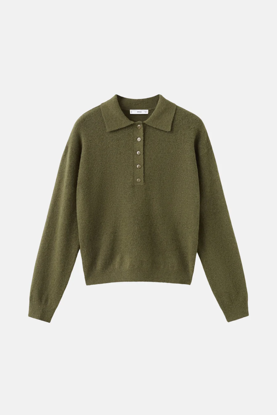 Pull met ronde hals - khaki - Image 6