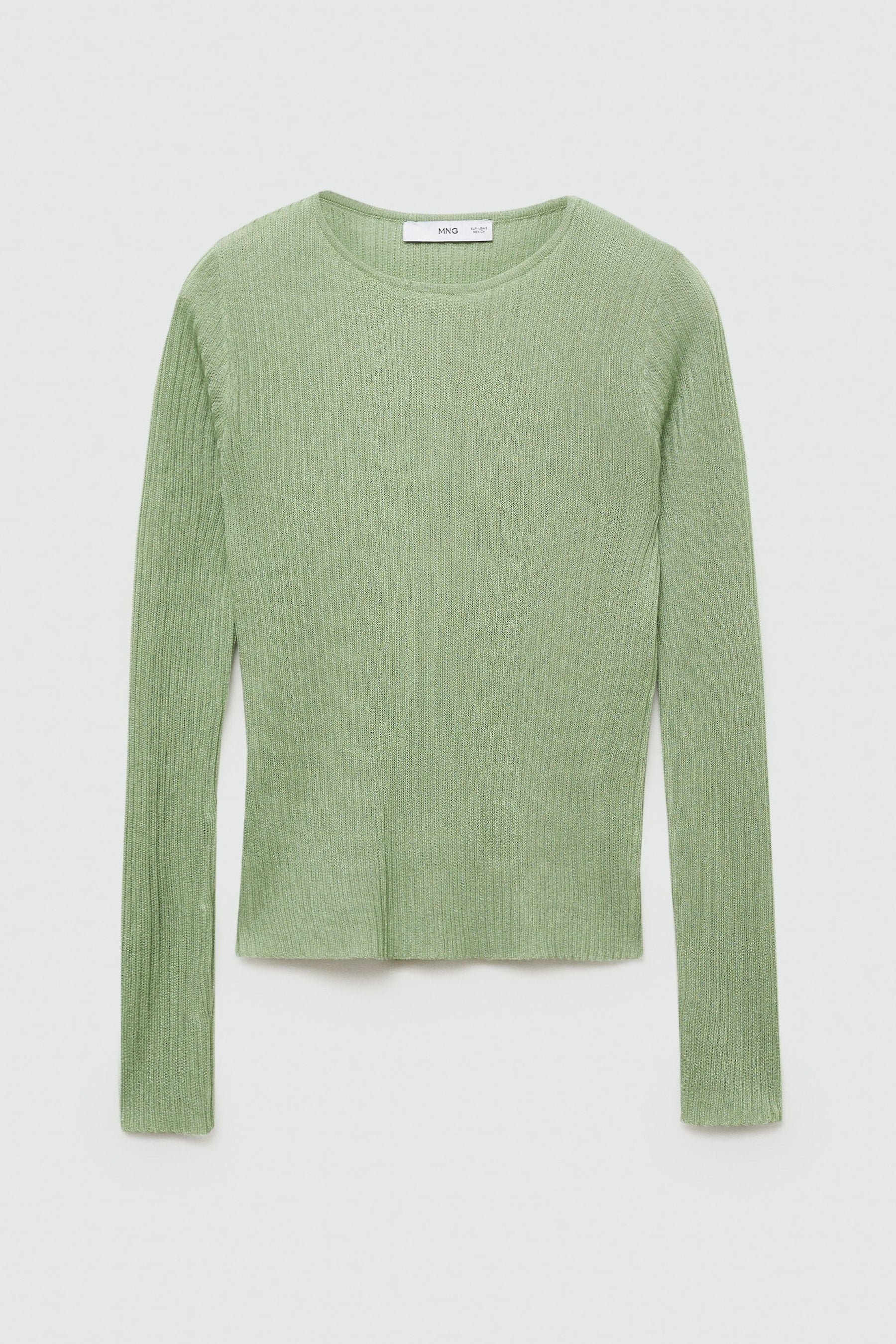 Pull met ronde hals - groen - Image 7