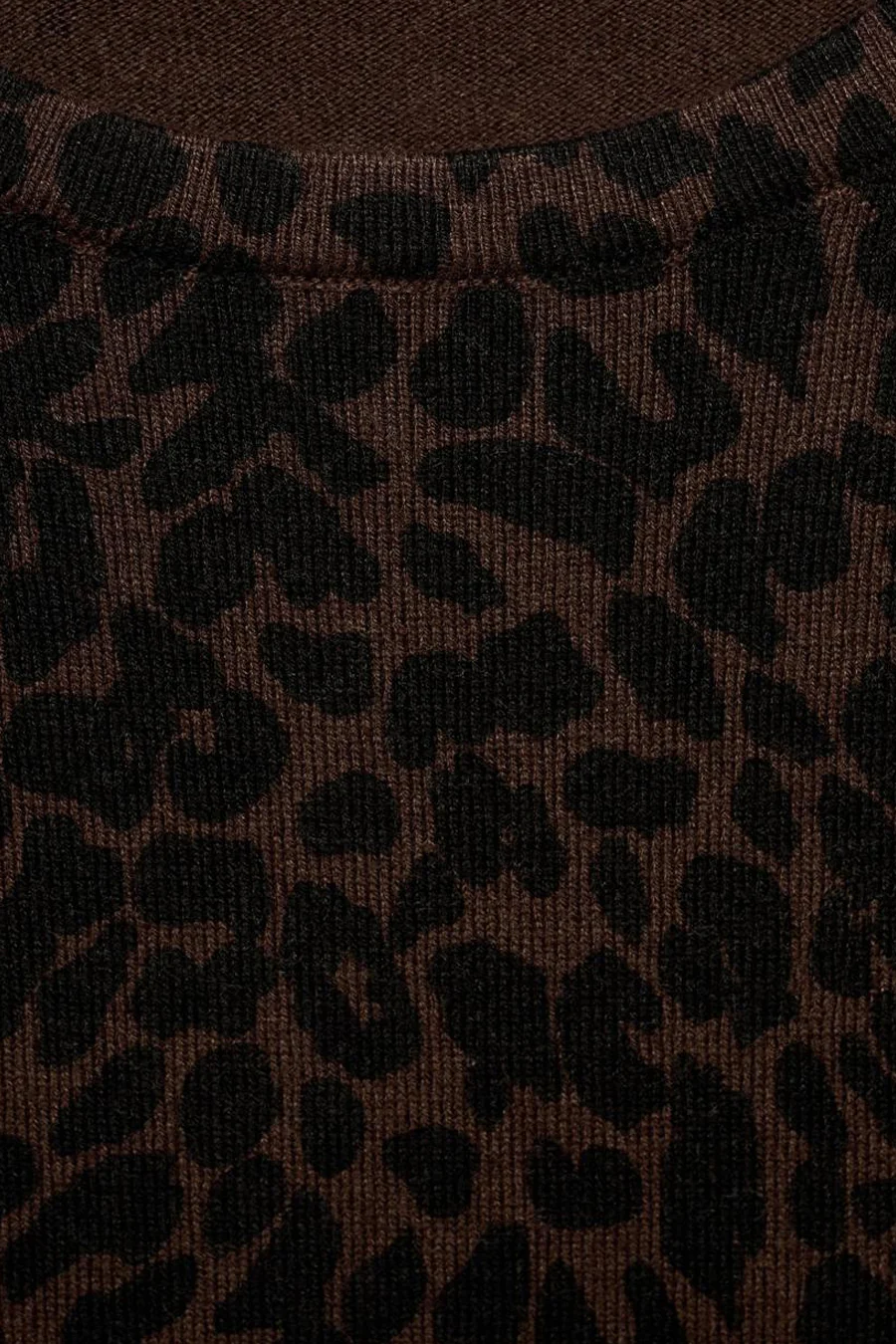 Pull met ronde hals - bruin - Image 7