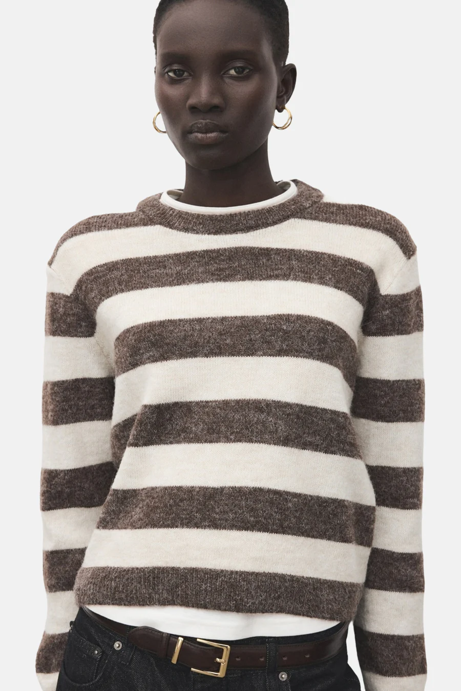 Pull met ronde hals - multicolor