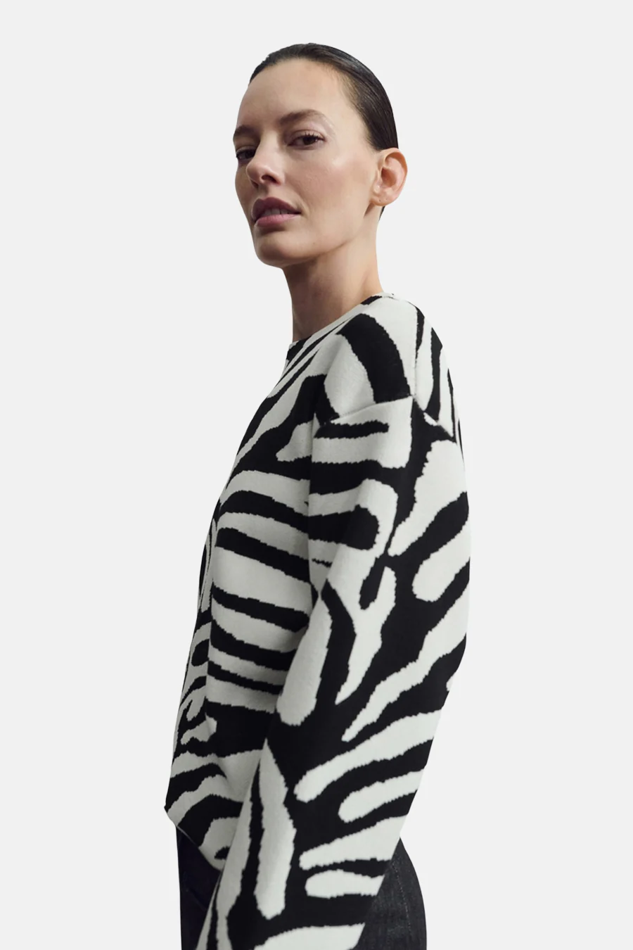 Pull met ronde hals - multicolor