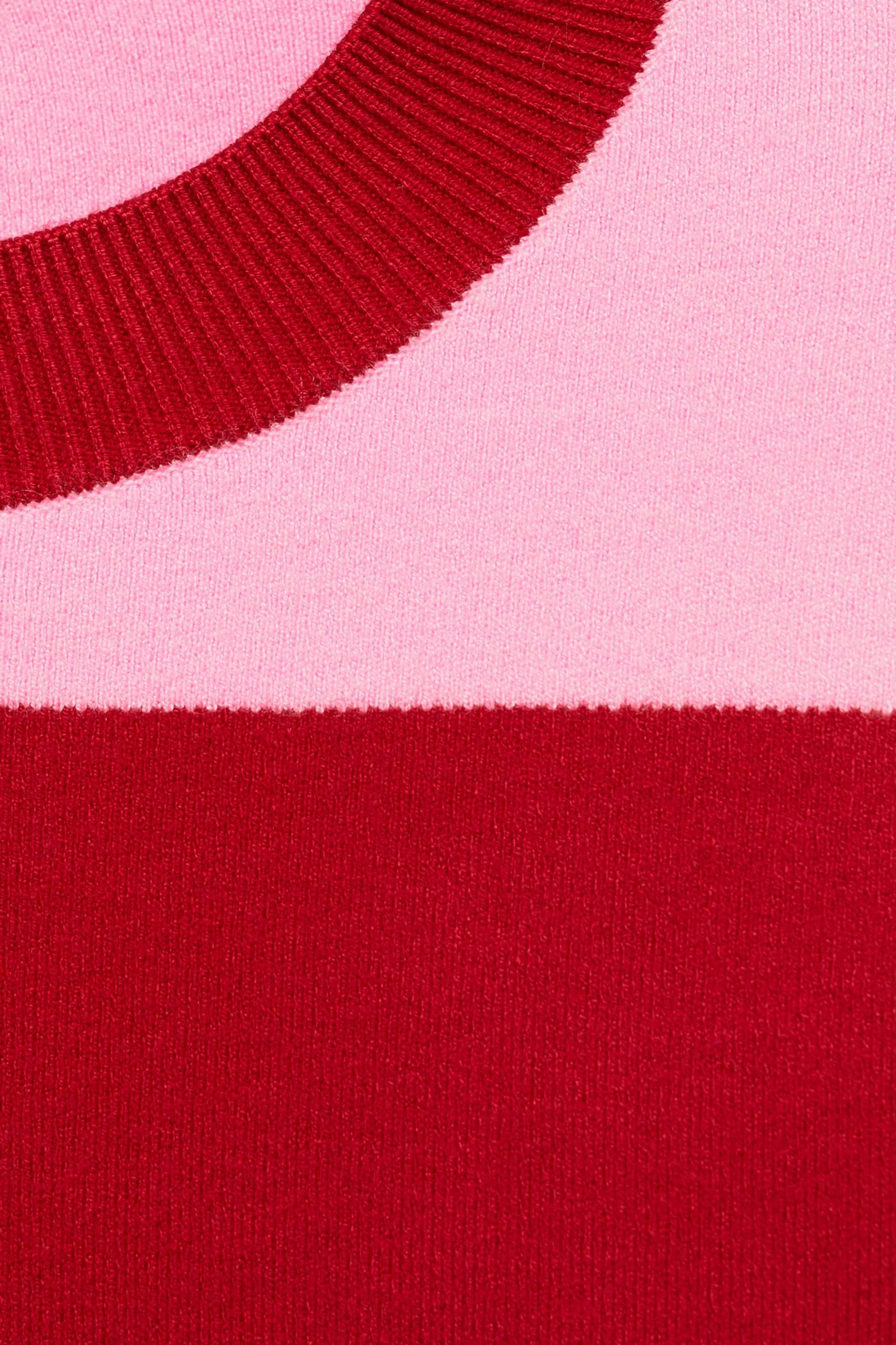Pull met ronde hals - rood - Image 6