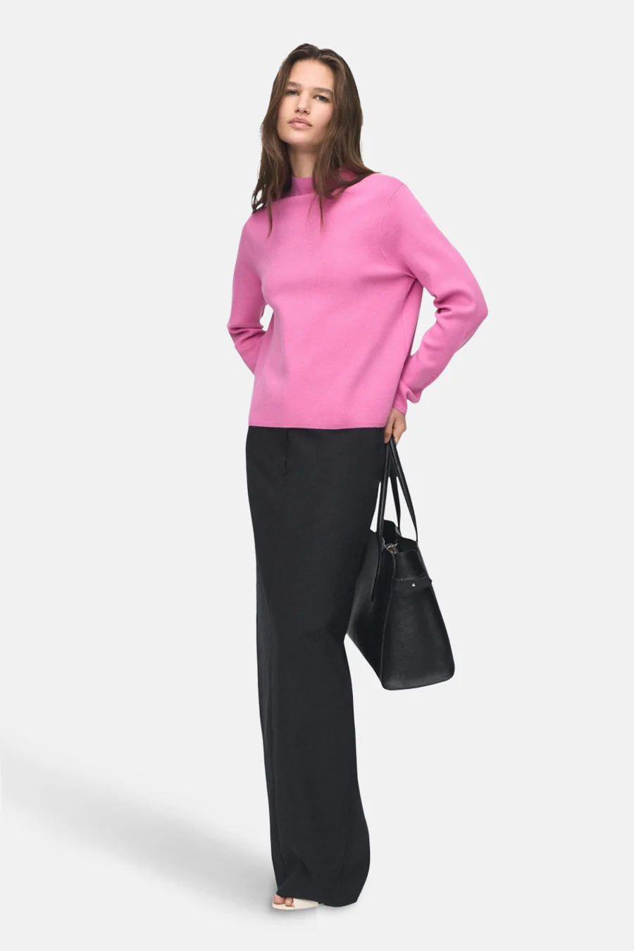 Pull met ronde hals - roze - Image 2
