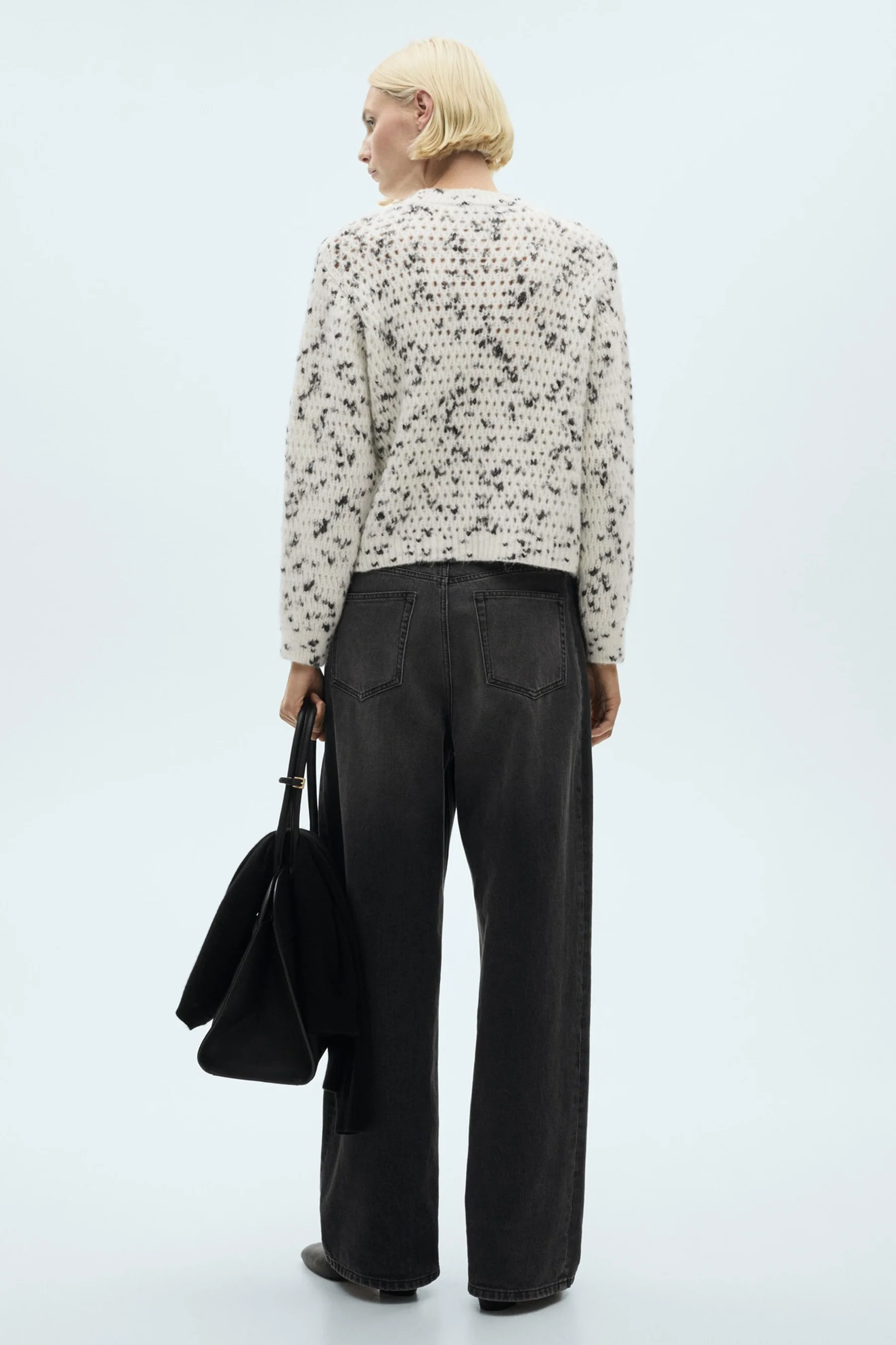 Pull met ronde hals - wit - Image 3