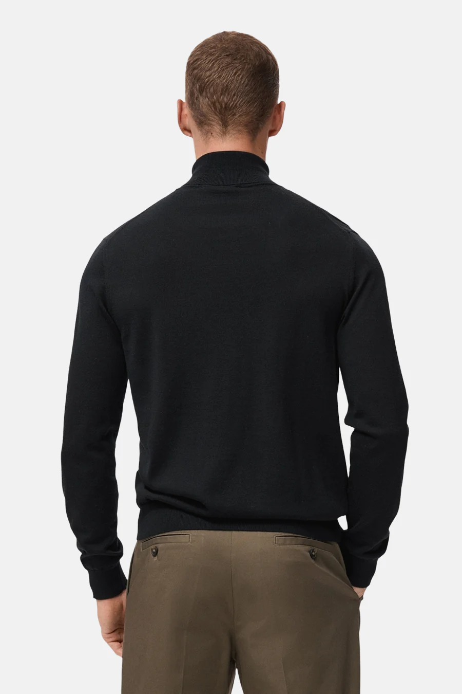 Pull met ronde hals - zwart - Image 3
