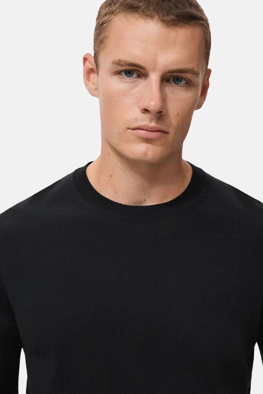 Pull met ronde hals - zwart - Image 4