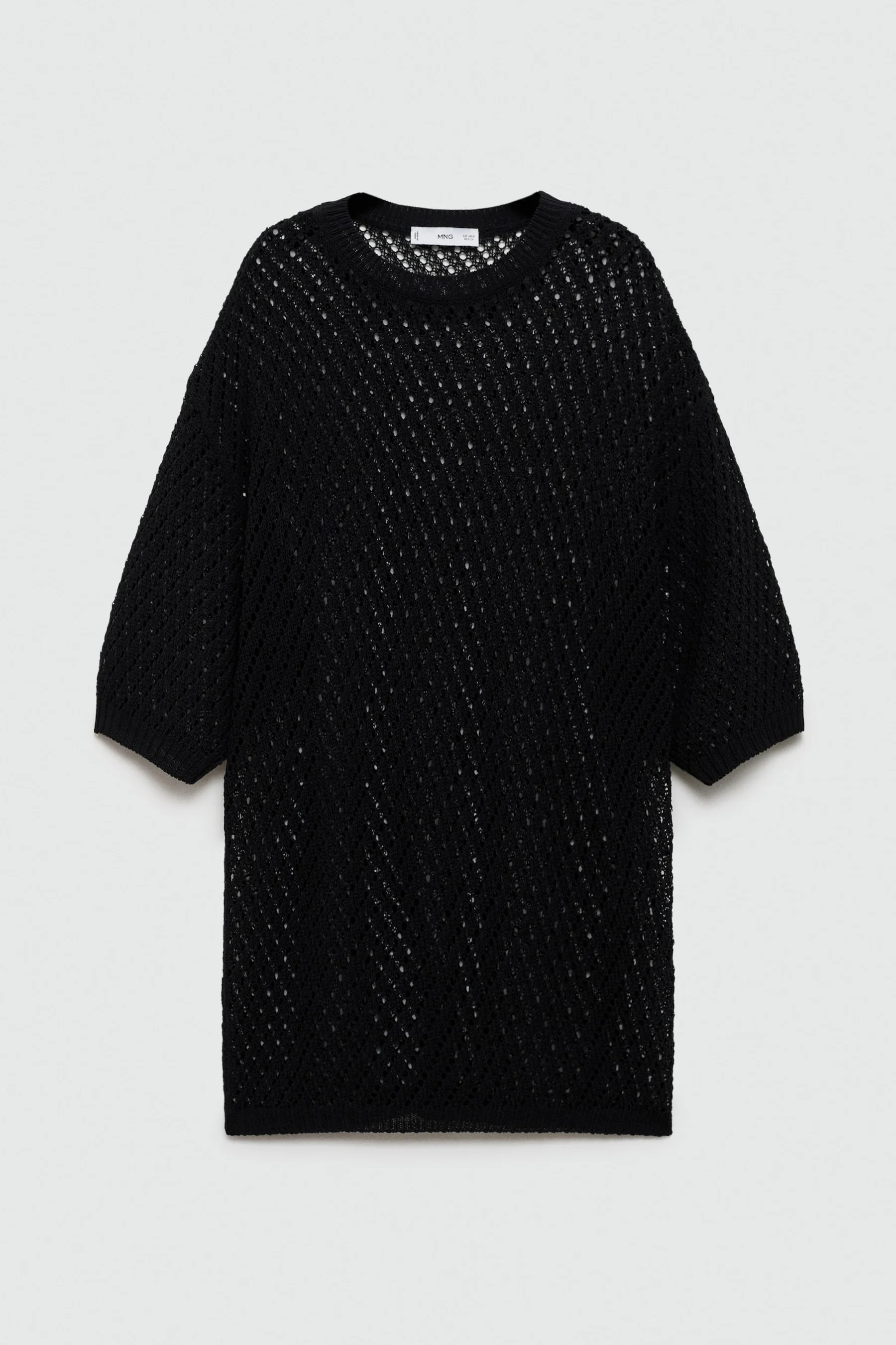 Pull met ronde hals - zwart - Image 6