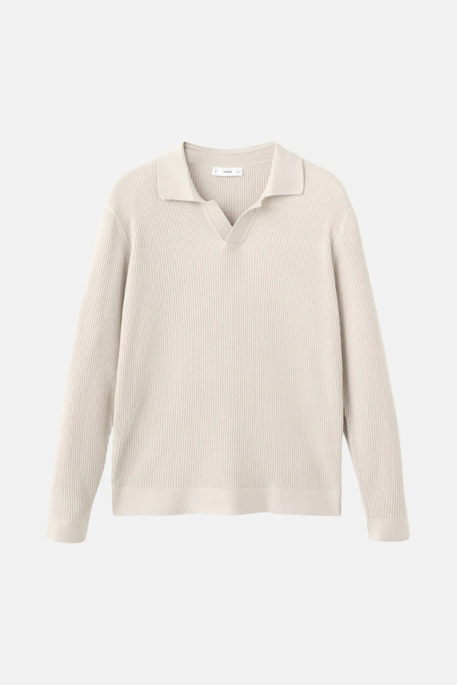 Pull met V-hals - beige - Image 6