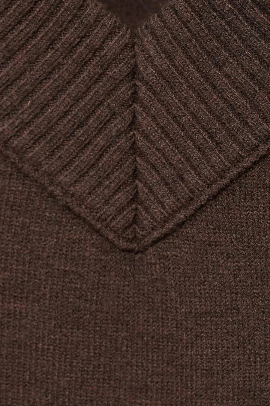 Pull met V-hals - bruin - Image 4