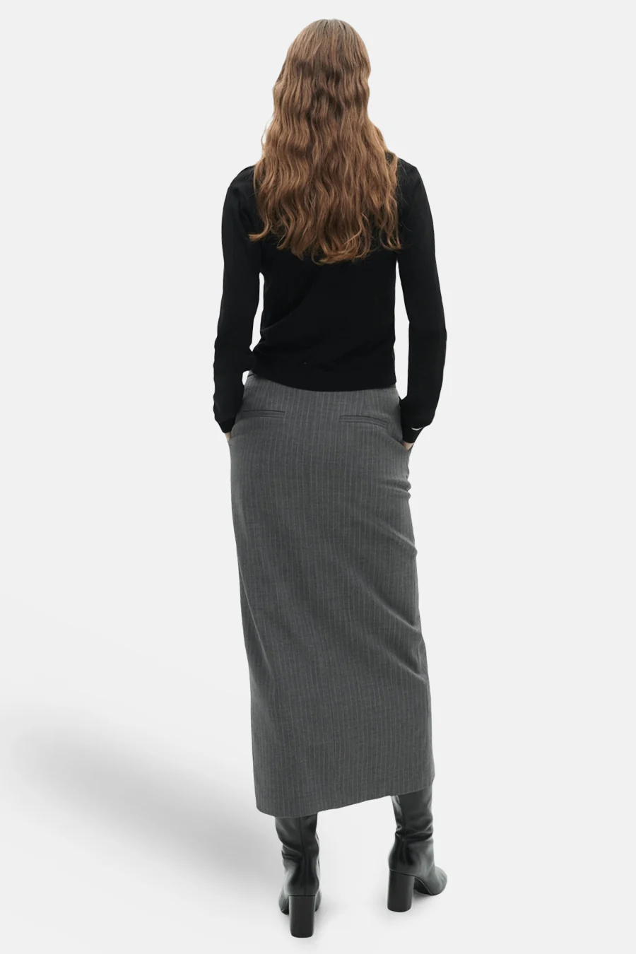 Pull met V-hals - Zwart - Image 2