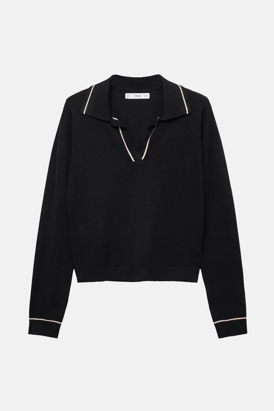 Pull met V-hals - Zwart - Image 5
