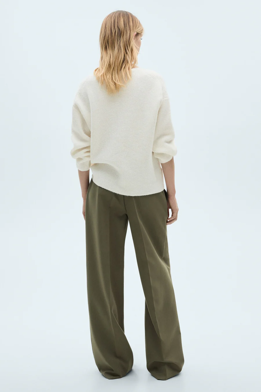 Pull met V-hals - wit - Image 3