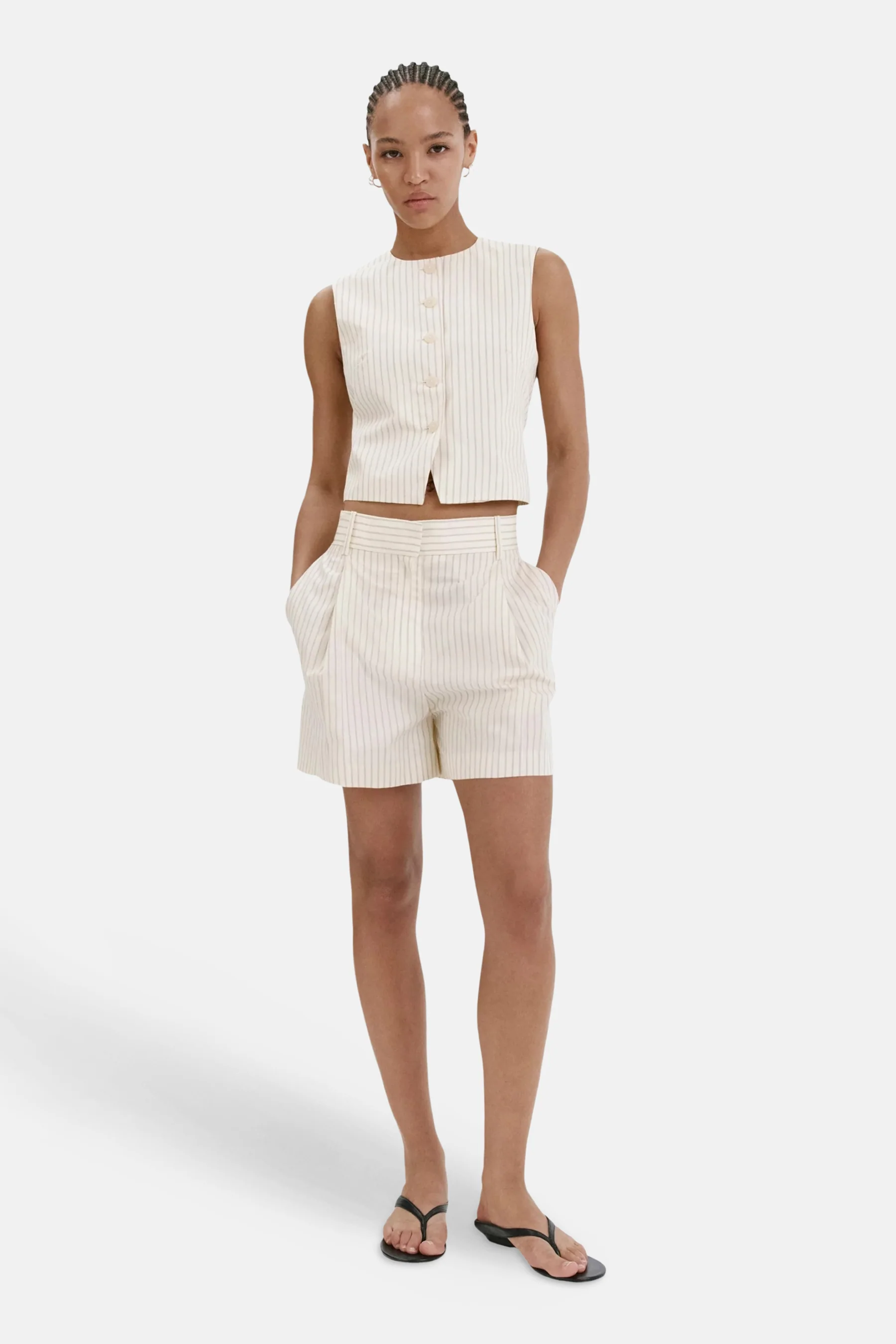 Dames tops waistcoat waistcoat - Geel - Image 5