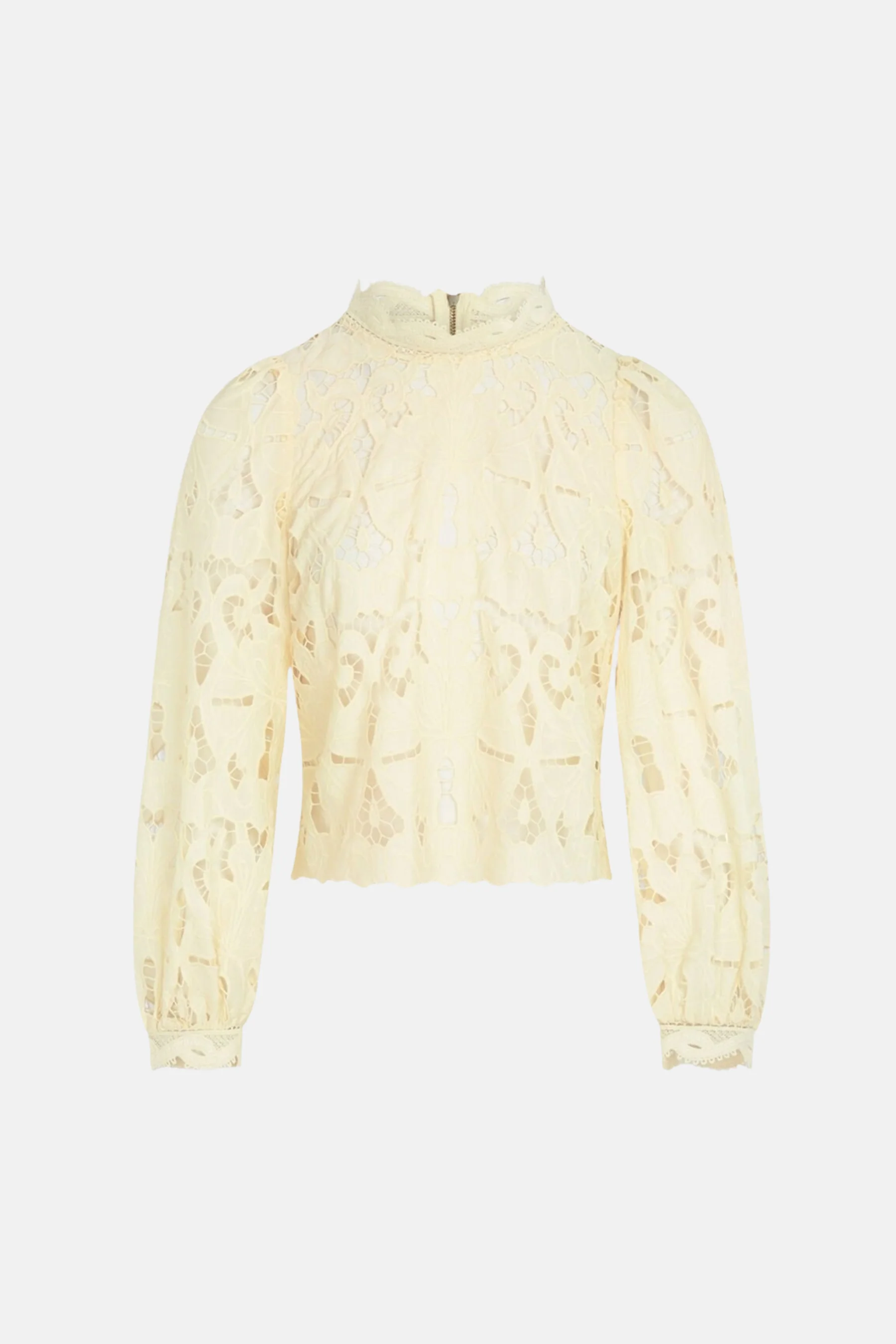 Blouse met lange mouwen - geel