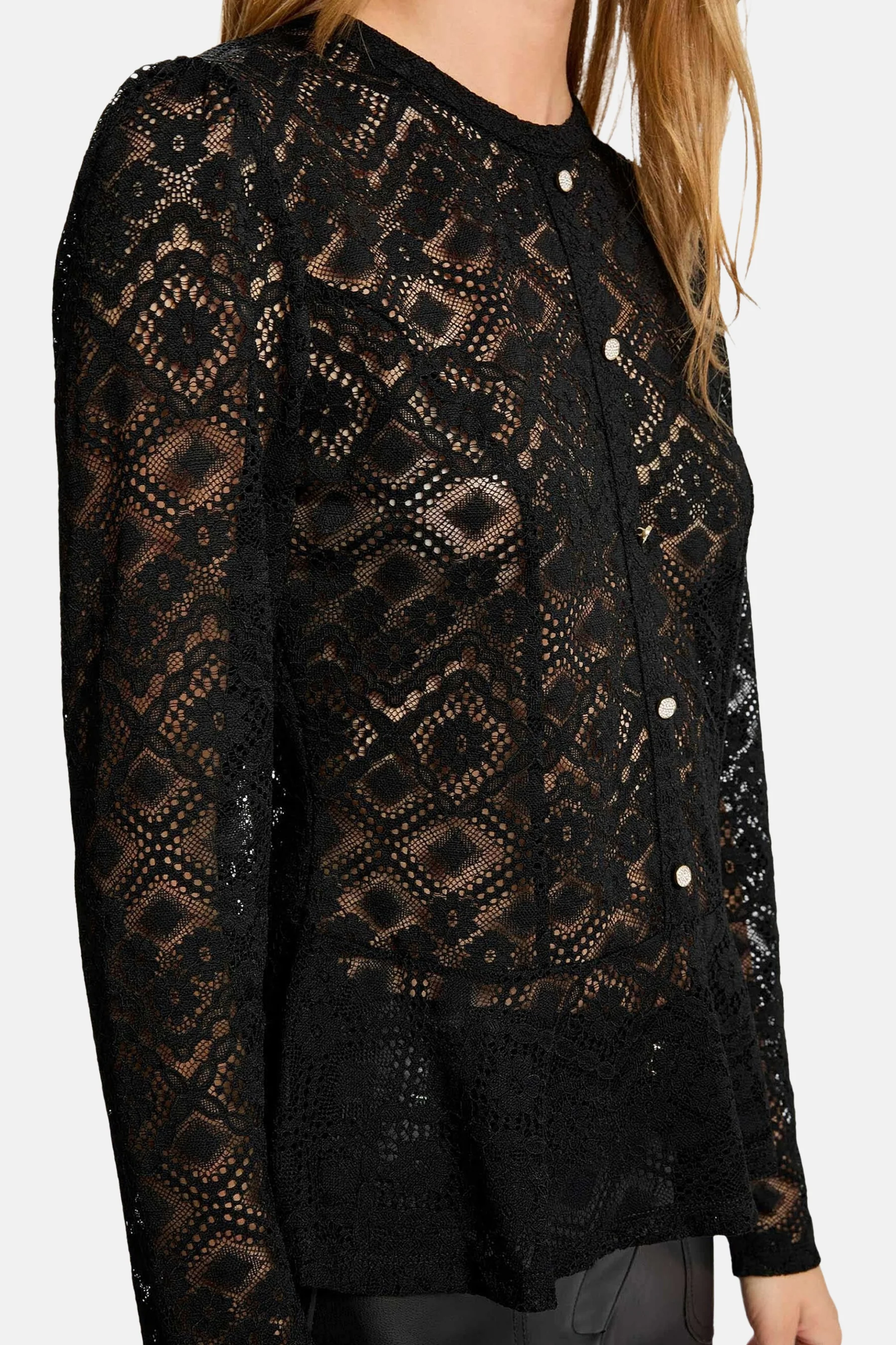 Blouse met lange mouwen - zwart - Image 4