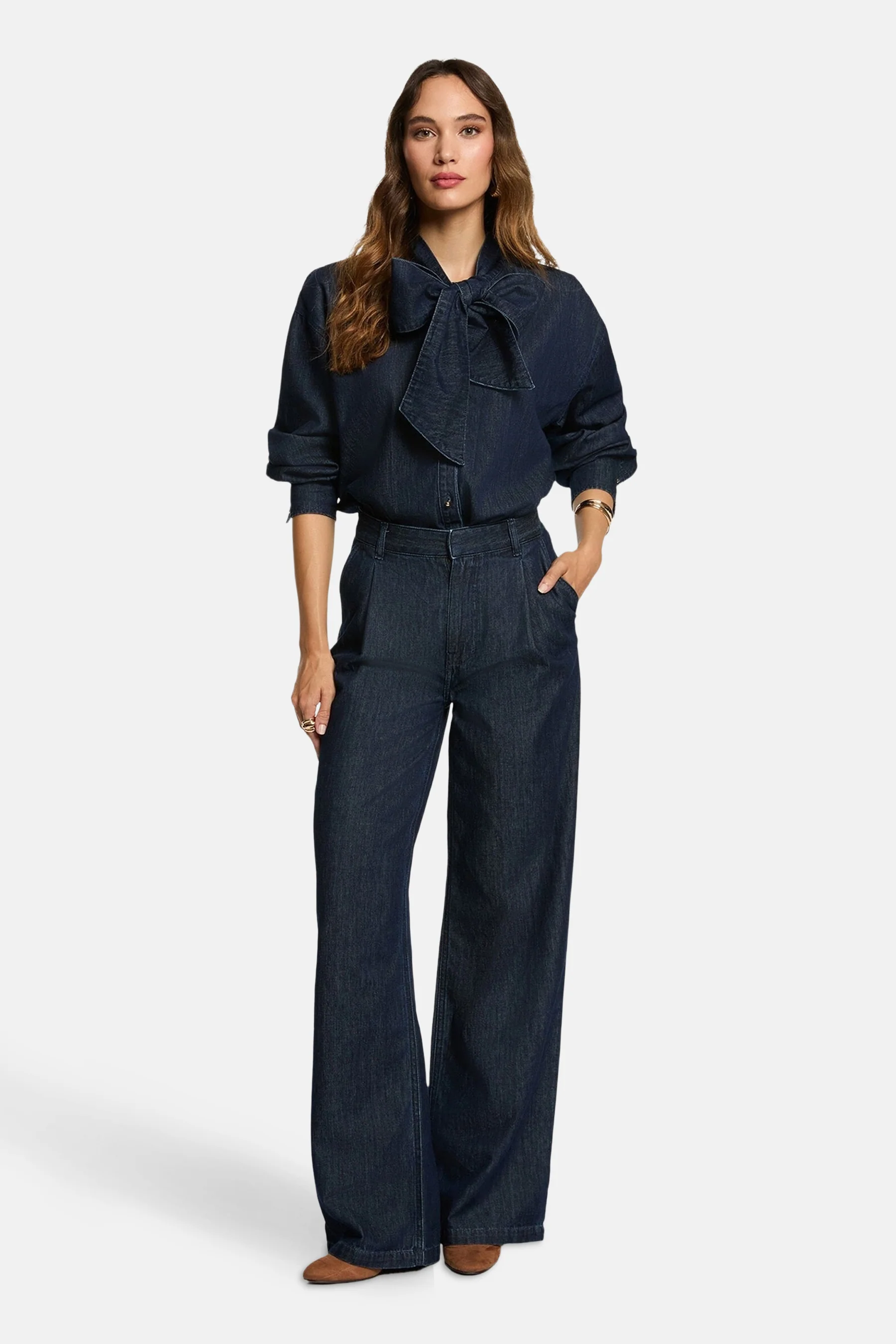 Hemd met lange mouwen - Dark blue denim - Image 2