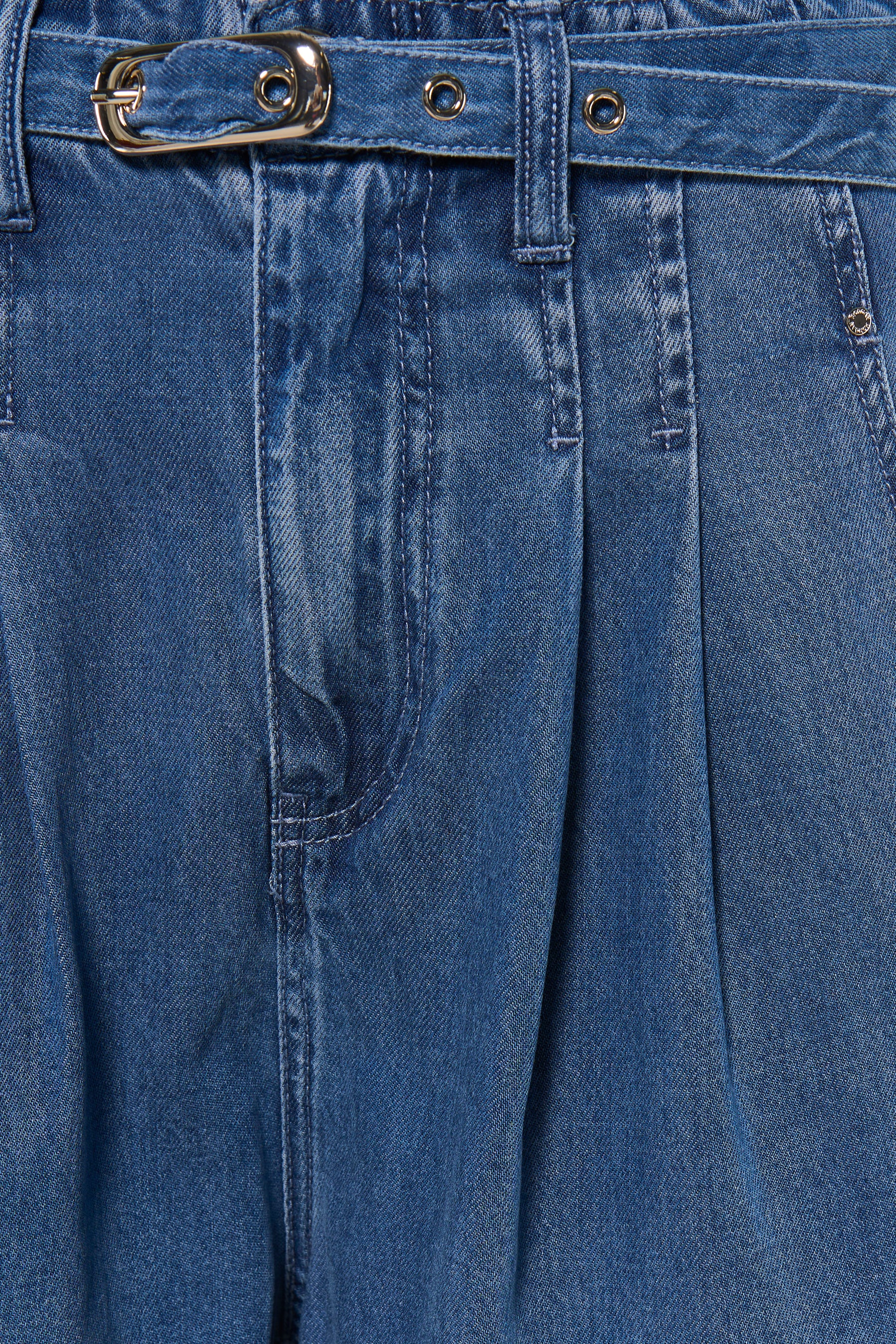 Jeans wide mid blue denim - Morgan De Toi - Image 3