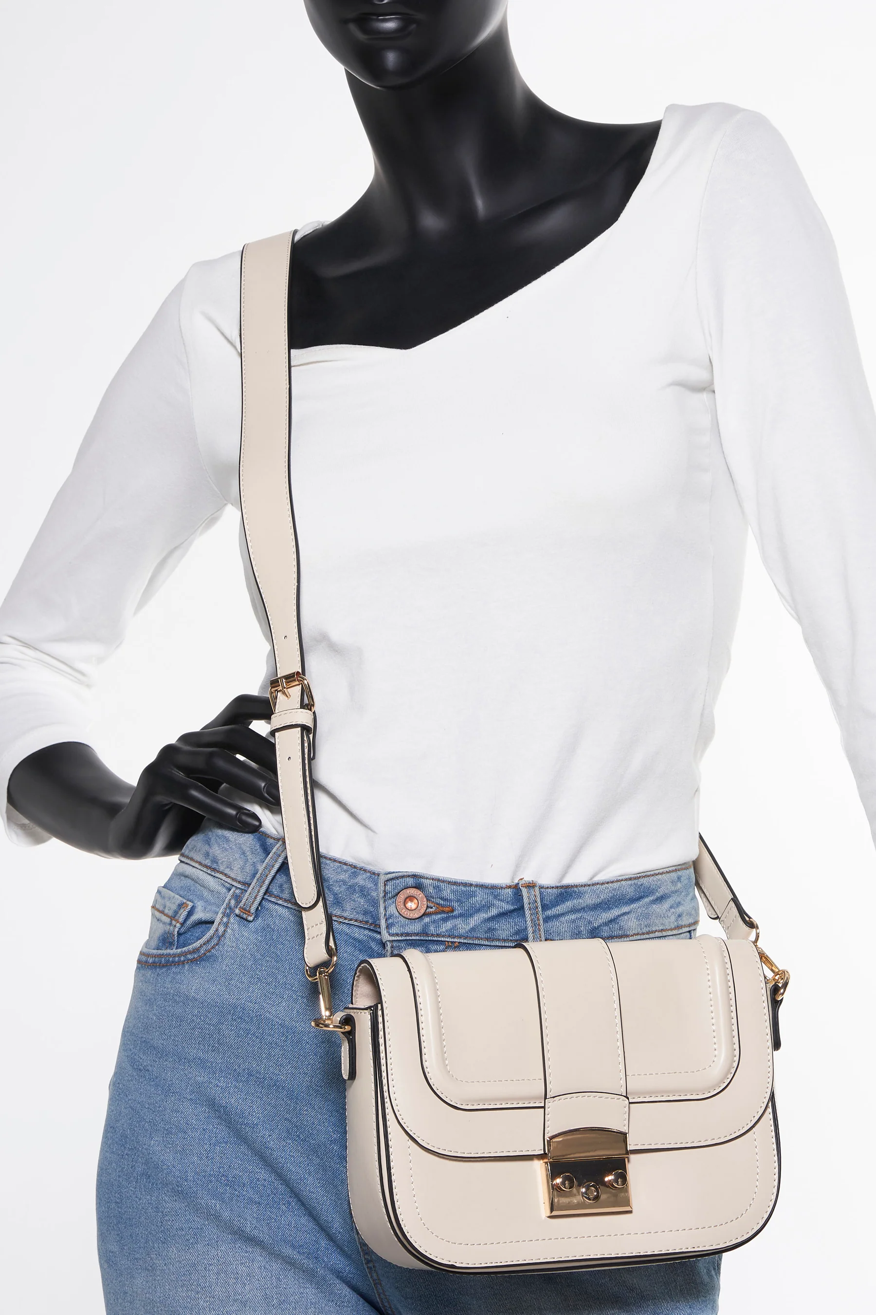 Schoudertas - Beige - Image 5