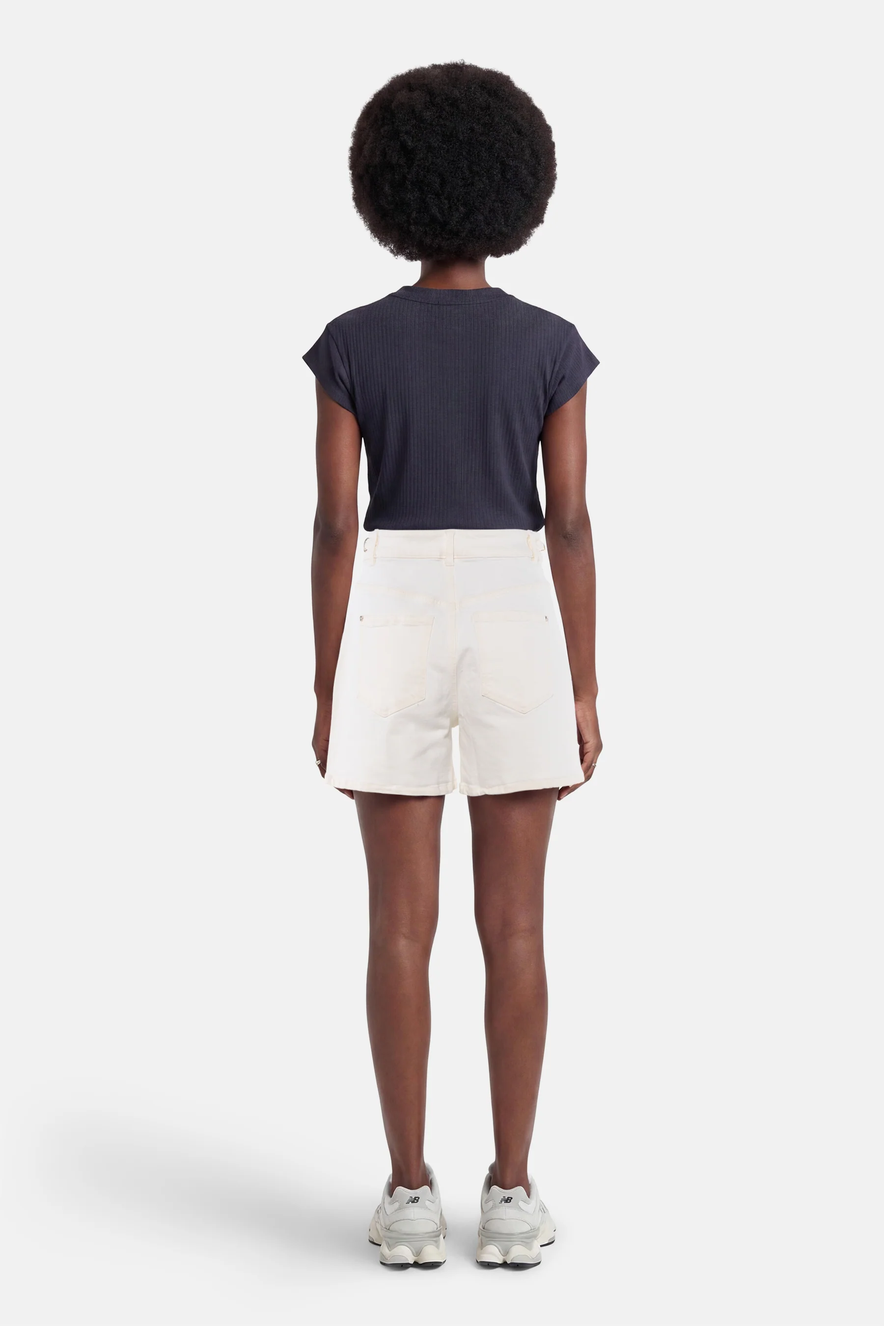 Short - white denim - Image 3