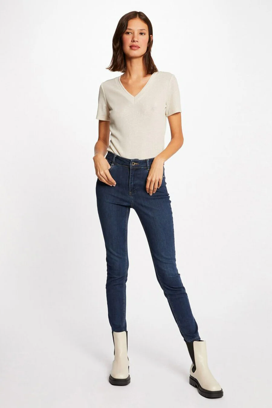 T-shirt met korte mouwen - beige - Image 2