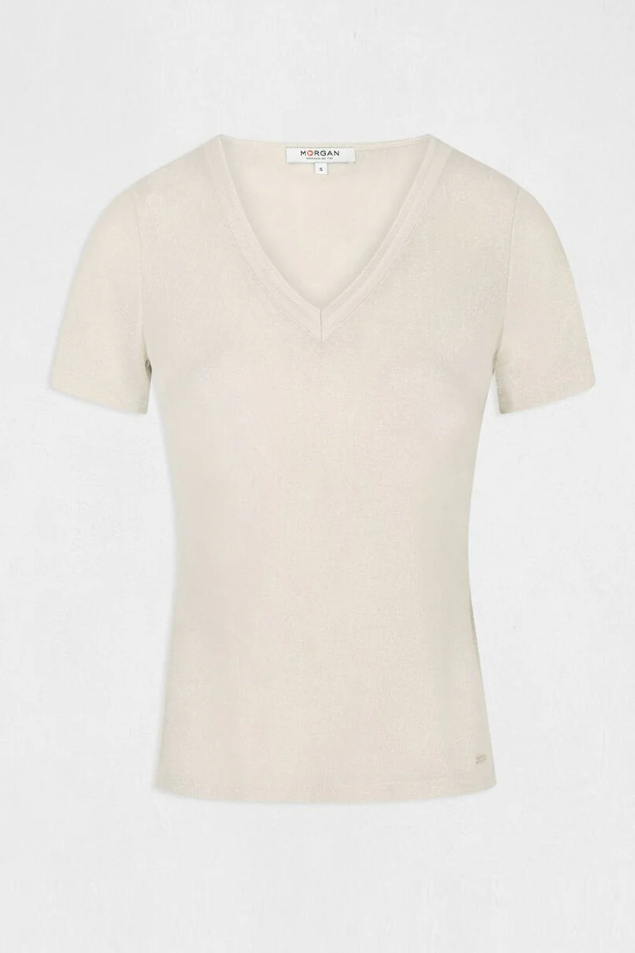 T-shirt met korte mouwen - beige - Image 5