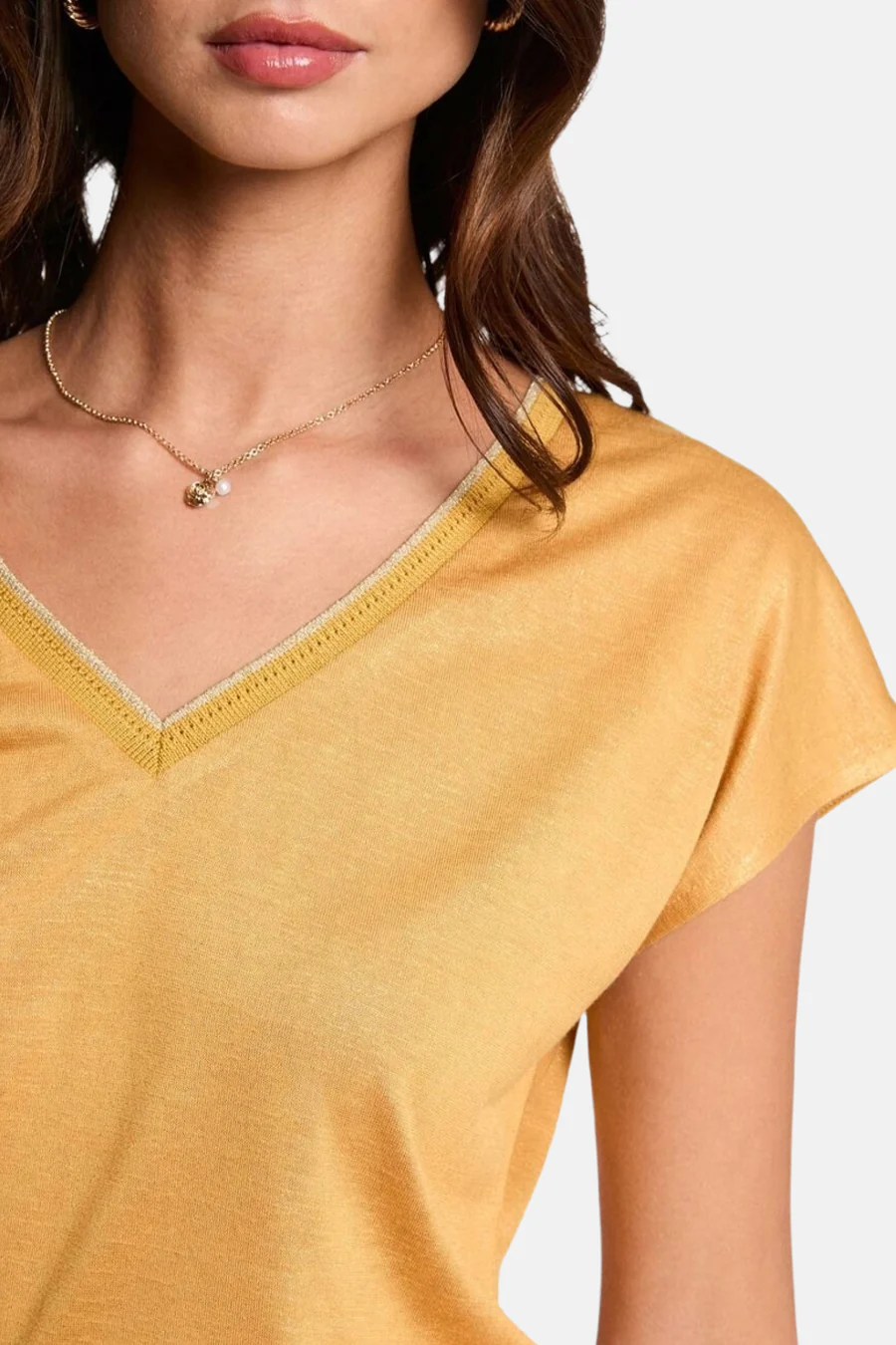 T-shirt met korte mouwen - geel - Image 4