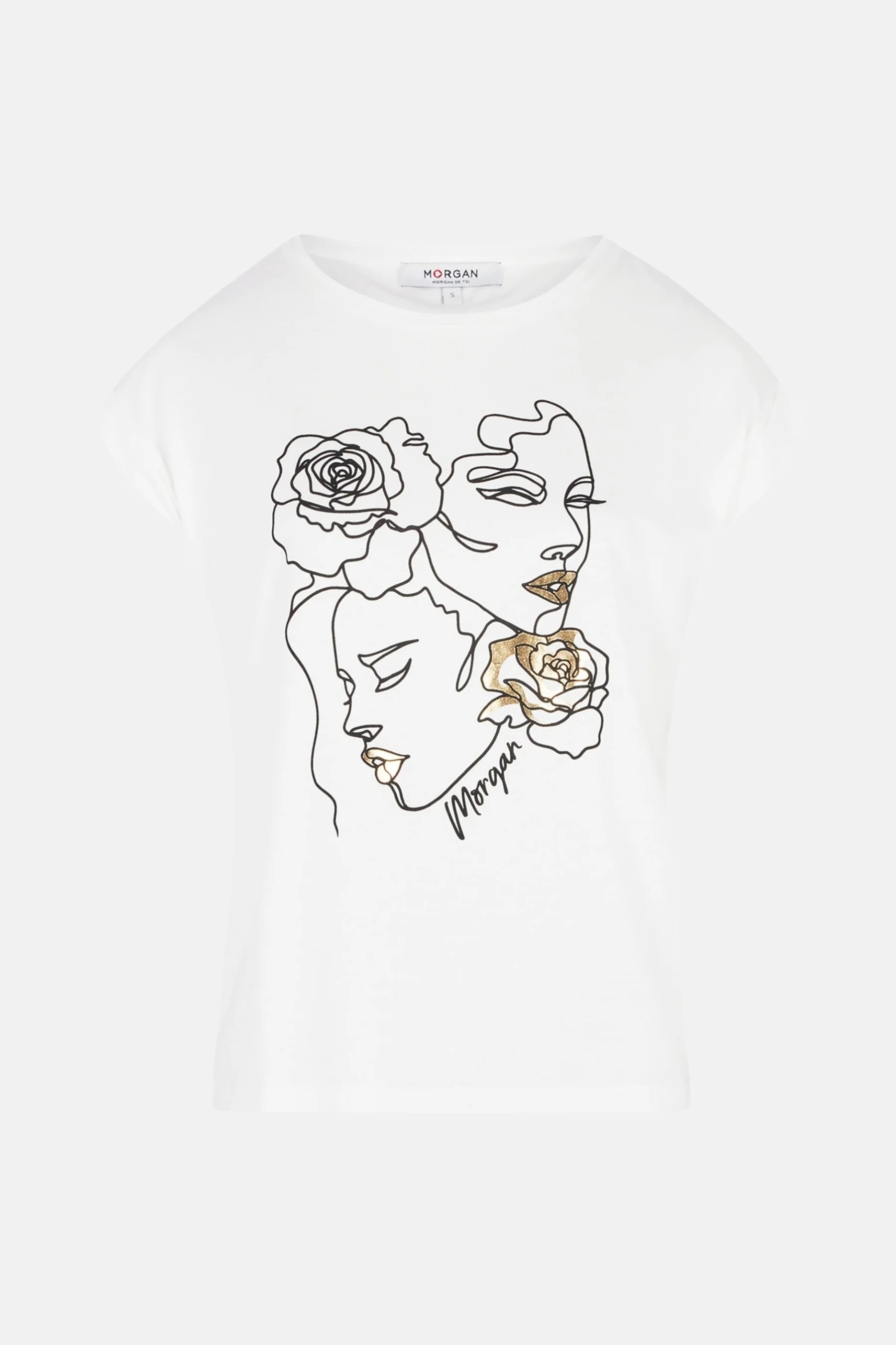 T-shirt met korte mouwen - wit - Image 5