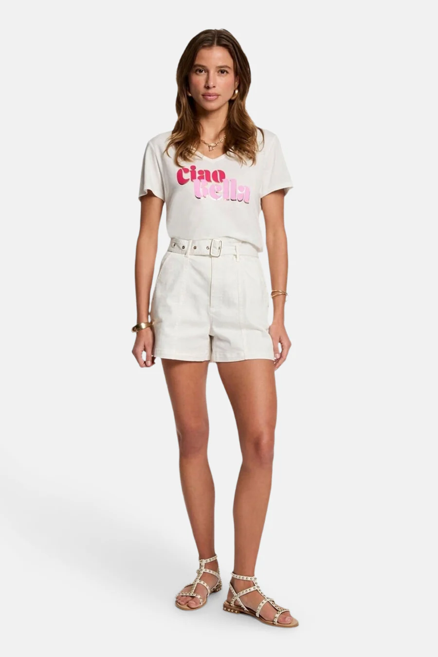 T-shirt met korte mouwen - wit - Image 2
