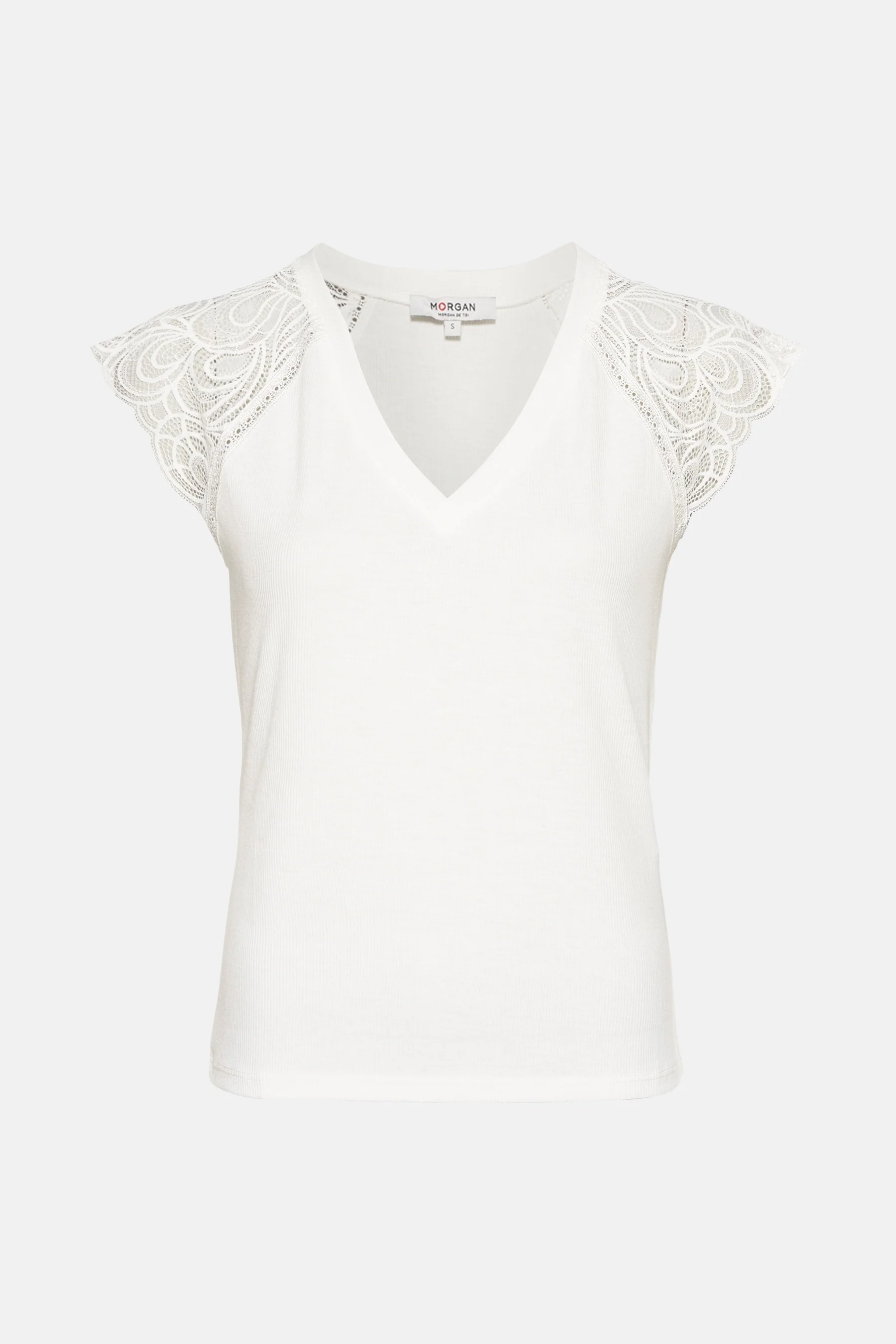 T-shirt met korte mouwen - wit