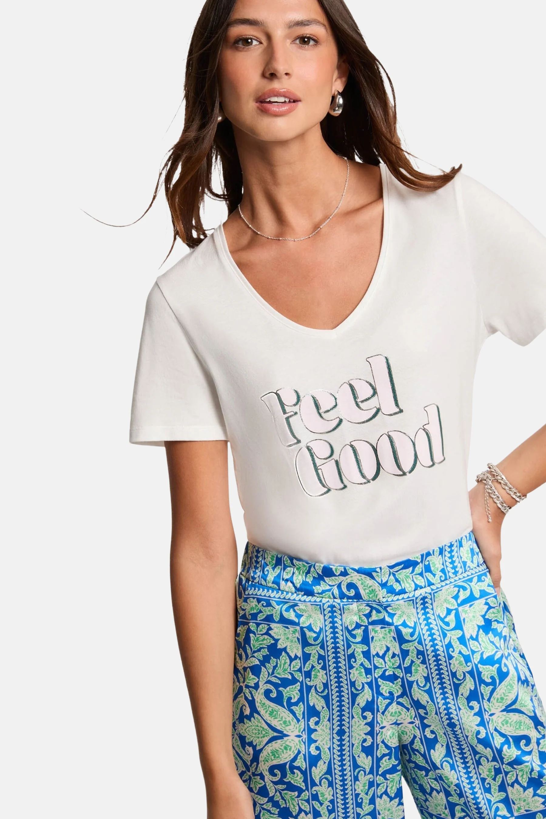 T-shirt met korte mouwen - wit